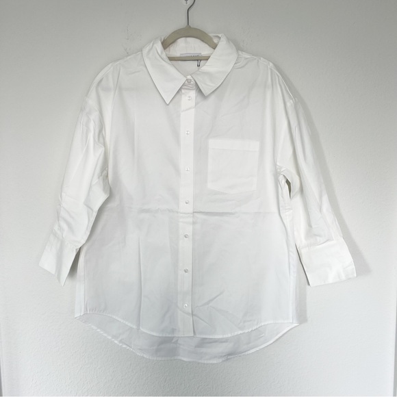 Anine Bing Mika Shirt in White - Picture 8 of 11